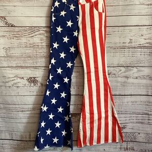 Patriotic Flare & Wide Leg Jeans